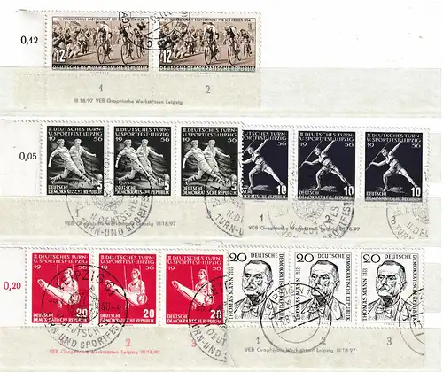 DDR Druckvermerke, gestempelter Bestand