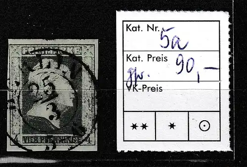Preußen: Nr. 5 a, zentrisch gestempelt "Berlin", gepr. Brettl