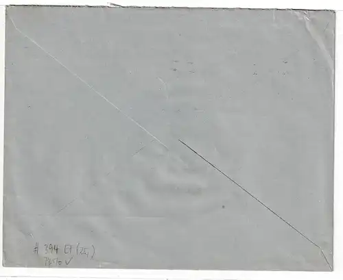 Dt. Reich 1928: Lessing (Nr. 394) als EF auf Fernbrief