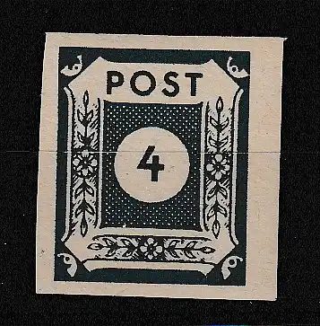 Ostsachsen Nr. 53 in b-Farbe, **, Befund "einwandfrei"