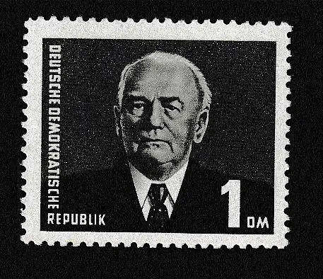 DDR 1 DM Pieck (IV) in der dunklen a-Farbe, **, Befund. 