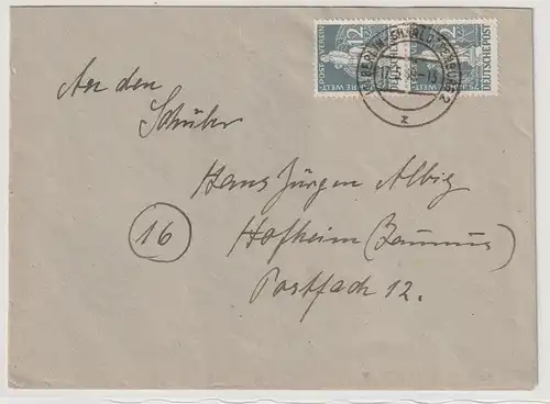 Berlin / Stephan: 12 Pfennig im senkr. Paar auf Fernbrief