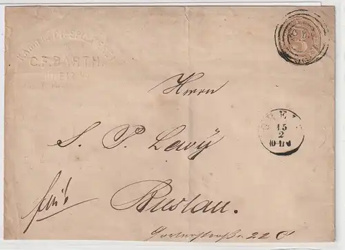 Thurn&T.: Seltener Ganzsachenumschlag U 12B, Befund Sem BPP