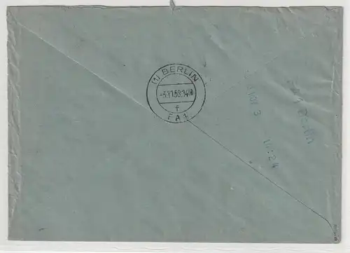 Berlin: Stadtbilder: 1 DM EF auf Rohrpost-Ortsbrief, geprüft