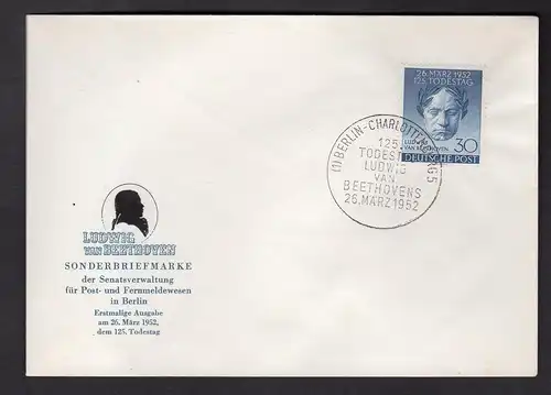 Berlin, FDC Beethoven Mi.-Nr. 87