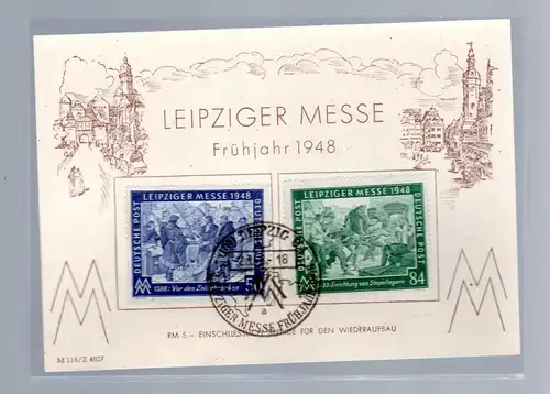 Ereigniskarte: Leipziger Messe Frühjahr 48  