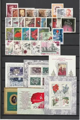 Sowjetunion Jahrgang 1971 komplett gstempelt