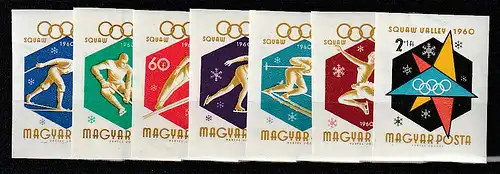 Ungarn geschnitten: Olympische Winterspiele 1960, MNH **
