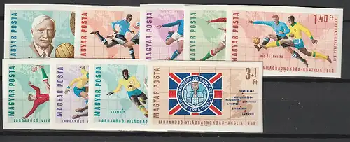 Ungarn geschnitten: Fußball-WM 1966, MNH **