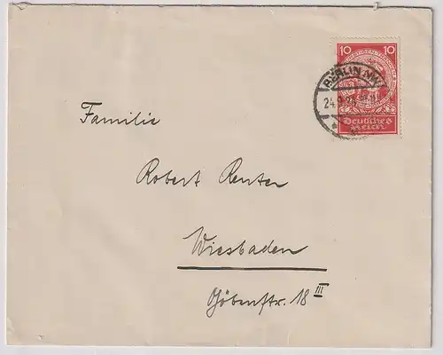 DR: Fernbrief frankiert mit SK 16