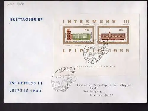 DDR, FDC. Mi.-Nr. Block 23+24