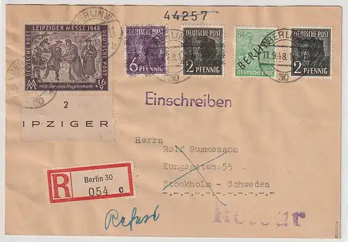 Berlin: Einschreib-Auslandsbrief mit Nr. 16 und ZuF, Befund