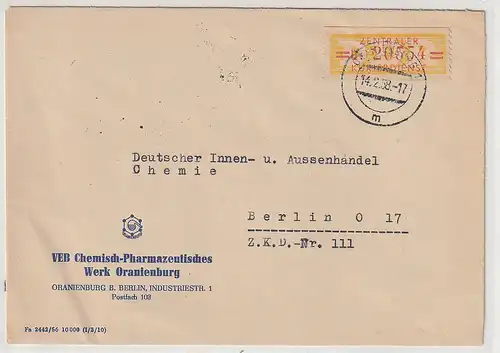 DDR: ZKD-Brief mit Nr. 17 B