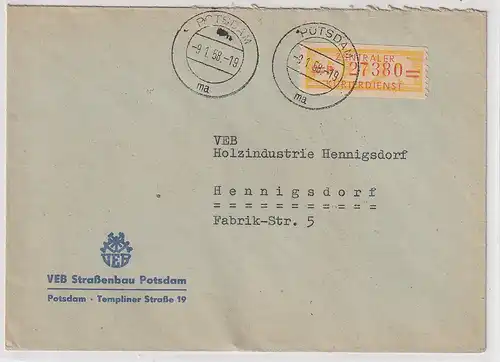 DDR: ZKD-Brief mit EF 17 B