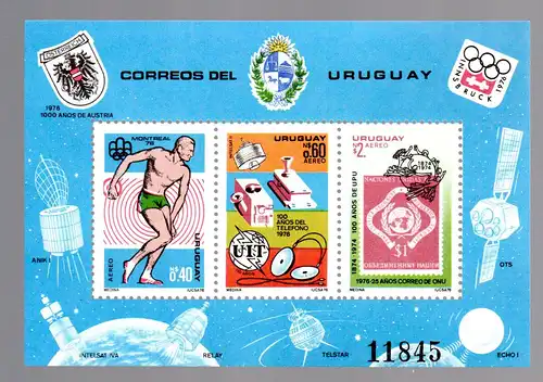 Uruguay (Jahresereignisse) Block 30, postfrisch 