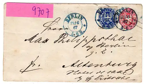 AD. Berlinstempel KBHW 18b auf Preussen-Brief