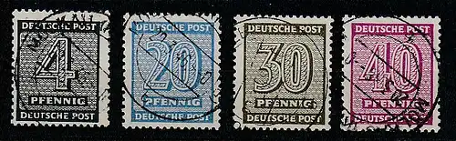 Westsachsen: die 4 Ziffern auf Kreidepapier, gest., Attest Dr. Jasch