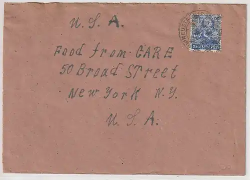 Bizone: 50 Pfg. Netz als EF in dieUSA