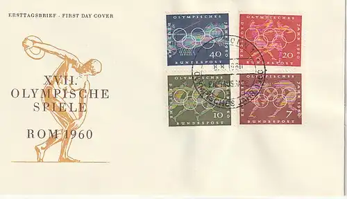Bund: FDC  Olympisches Jahr 1960