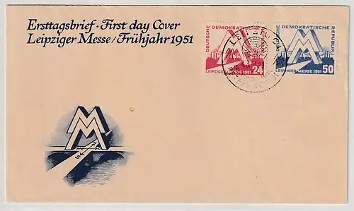 DDR - FDC: Leipziger Frühjahrsmesse 1951