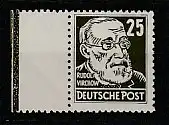 DDR: 25 Pfennig Köpfe II in der seltenen Variante va XI, ** postfrisch, Attest