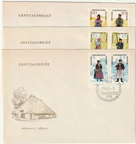 DDR - FDC: Volkstrachten (I)