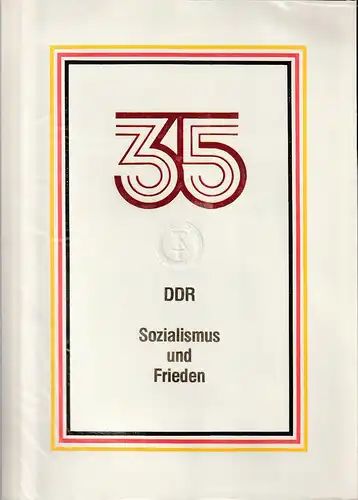 DDR-Gedenkblatt, 35 Jahre DDR