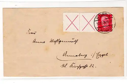 W 30.2 auf Fernbrief nach Annaberg