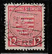 Prov. Sachsen: Nr. 71 mit seltenem PF I, gestempelt, Befund Dr. Jasch