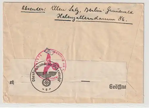 3. Reich: 25 Pfg. Leipziger Messe 1941 als EF in die Schweiz