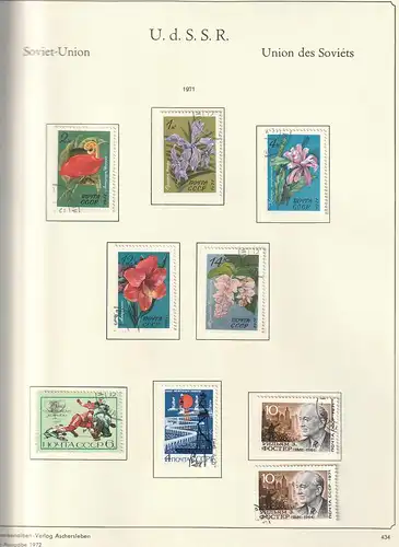 SU. Jahrgänge 1971 - 1981, überkomplett, gestempelt