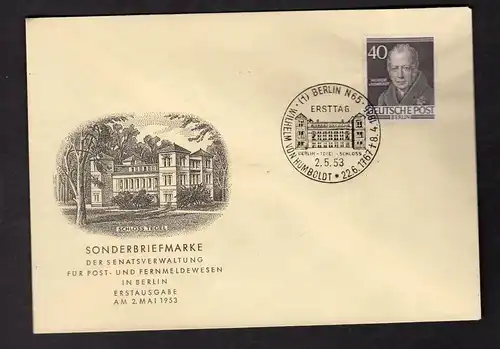 Berlin, FDC. Mi.-Nr. 100 - Humboldt