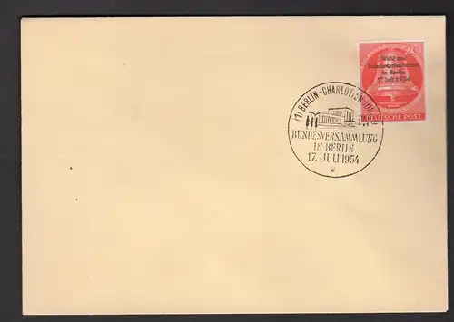 Berlin FDC. Mi.-Nr. 118 - Bundespräsidentenwahl