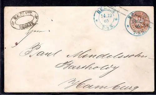 Preußen. Berlinstempel KBHW 18b auf U 28A