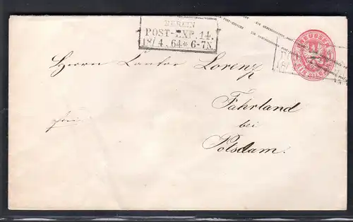 Preußen. Berlinstempel KBHW 397a auf Ganzsache