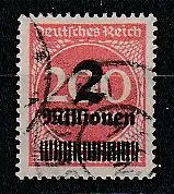 Infla: Nr. 309 mit WZ Y, gestempelt, geprüft Dr. Oechsner