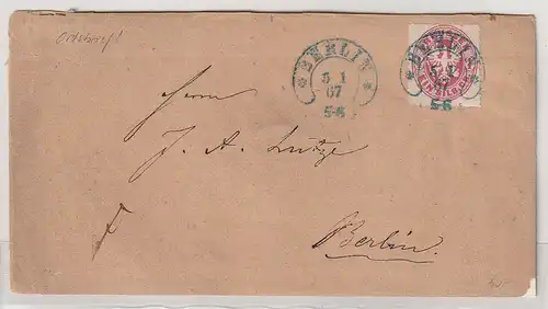 Preußen: Ortsbrief mit Hufeisenstempel Berlin, geprüft