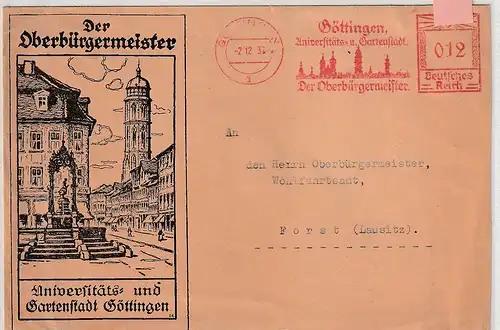 Bürgermeister-Schmuckbrief Göttingen