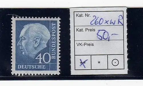 Heuß-Rollenmarke 40 Pfg. **