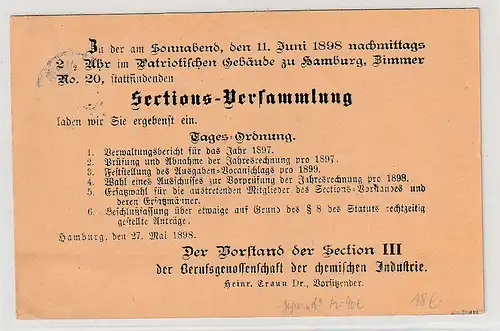 DR: Drucksache, frankiert mit Nr. 45 in d-Farbe, geprüft