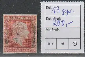 Preußen Nr. 13, gest., bestgeprüft Engel BPP