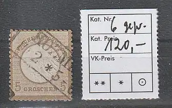 DR: Brustschild Nr. 6, gest., bestgeprüft Bühler