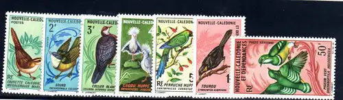 Vogelsatz Neukaledonien Mi.-Nr 448-54, postfrisch