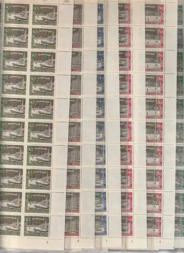 Berlin: Serie Altberlin 1962 in kompl. Schalterbögen