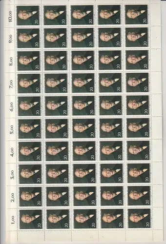 Berlin: Theodor Fontane 1970  im kompl. Schalterbögen