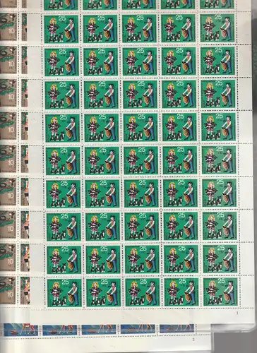 Berlin: Tierschutz 1972, im kompl. Schalterbögen