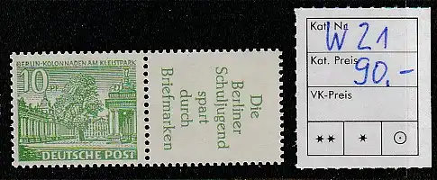 Berliner Bauten Zusammendruck W 21, ** (MNH)