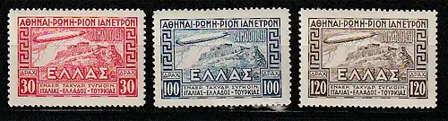 Griechenland Zeppelin-Satz 1933, ** (MNH)