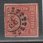 Bayern Nr. 13 a,  gest. 32 (Bamberg), geprüft Sem BPP