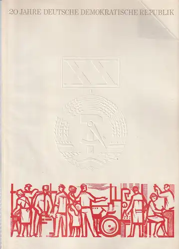 DDR-Gedenkblatt A5 - 1969 "20 Jahre DDR"